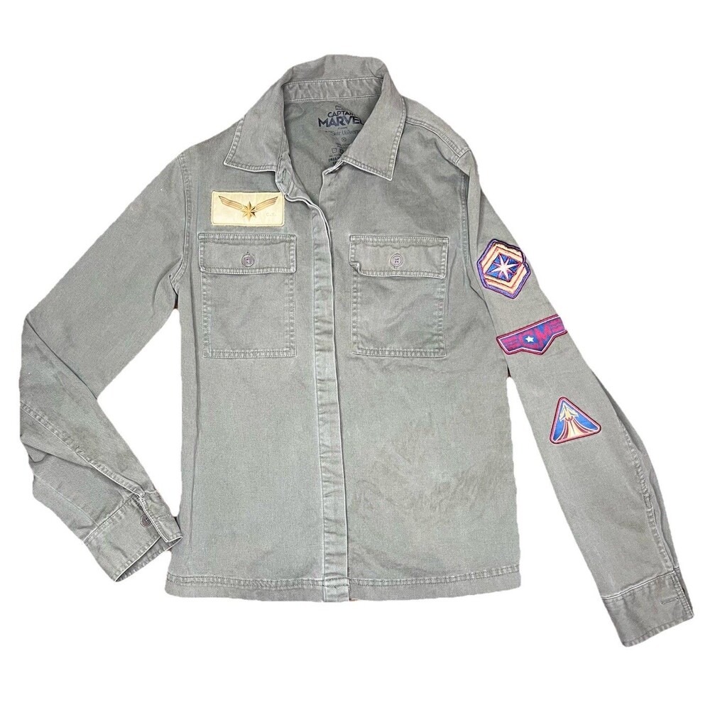 Captain Marvel Army Jacket Ladies SMALL Military Carol Danvers Avengers